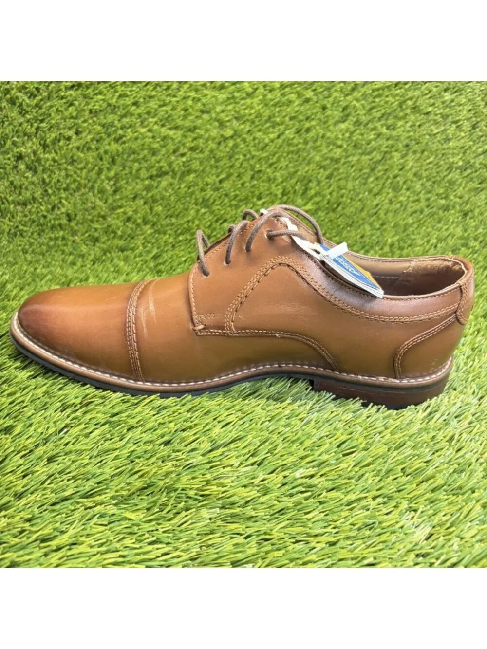 Nunn Bush Westwood Flex Mens Size 10 Brown Classic Cap Toe Oxford Dress Shoes